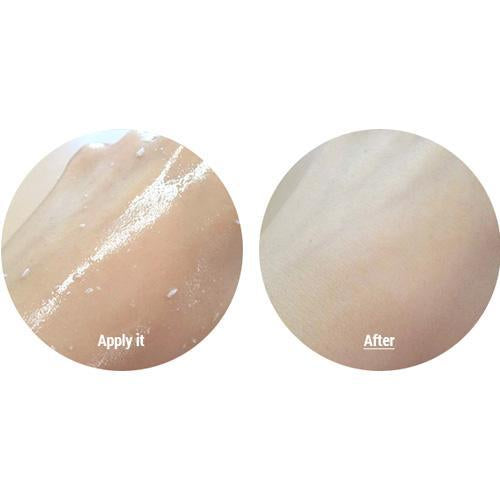 3w clinic collagen crystal peeling gel application on skin