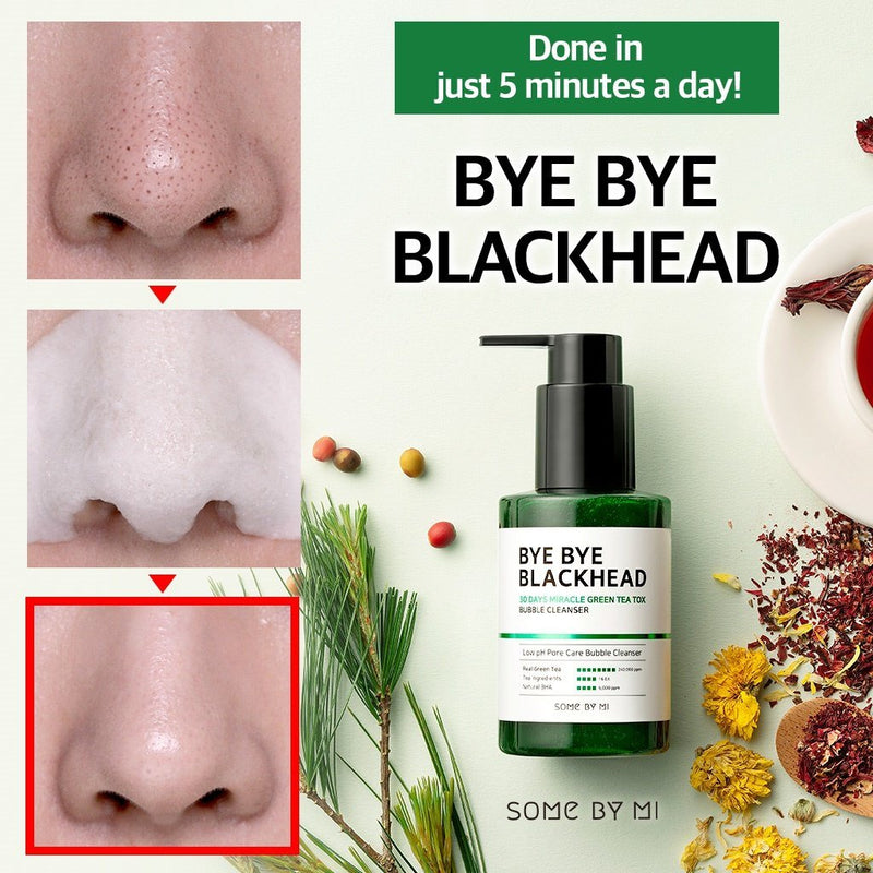 Somebymi Bye Bye Blackheads + 30 Days Miracle Toner + Serum + Cream SET (Acne and Pore Care)