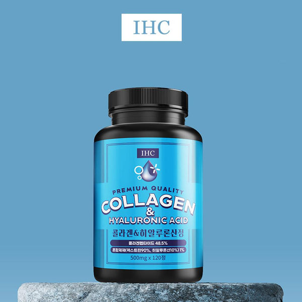 IHC Premium Quality Collagen Tablets with Hyaluronic Acid (500mg x 120 tablets) (halal) - 120 days